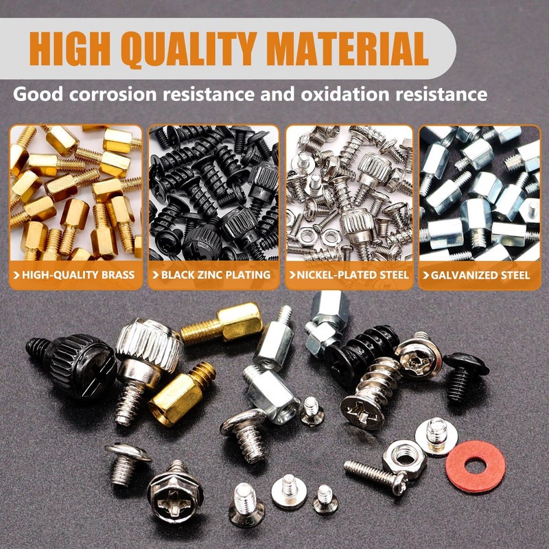 mankk 23 Sizes M.2 Computer Screws Motherboard Standoffs Laptop Screws for Motherboard,HDD Hard Drive,SSD,PC Case,PC Fan,ATX Case,CD-ROM - Image 4